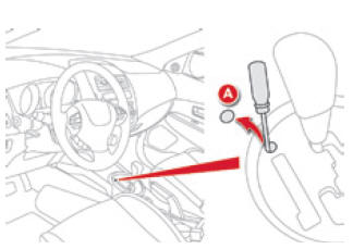 Citroen C4 Aircross. Entriegelung im Notfall