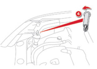 Citroen C4 Aircross. Austausch der Glühlampen des Standlichts 
