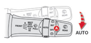 Citroen C4 Aircross. Wischautomatik aktivieren