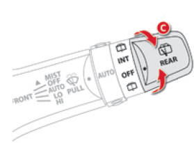 Citroen C4 Aircross. Heckscheibenwischer