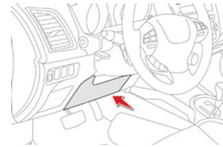 Citroen C4 Aircross. Knie-Airbag