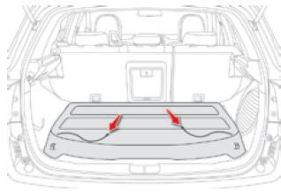 Citroen C4 Aircross. Hintere Ablage