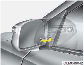 Hyundai ix35. Außenspiegel anklappen