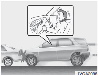 Hyundai ix35. Bedingungen, unter denen Airbags nicht ausgelöst werden