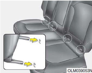 Hyundai ix35. Ein Kinderrückhaltesystem mit ISOFIX und zusätzlichem Kindersitz-Halteband sichern