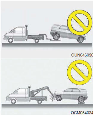 Hyundai ix35. Fahrzeug abschleppen lassen