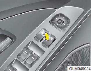 Hyundai ix35. Fensterhebersperrschalter