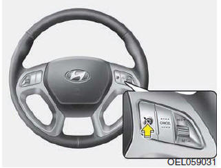 Hyundai ix35. Festlegen der Tempomat-Geschwindigkeit