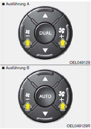 Hyundai ix35. Gebläsedrehzahlregler