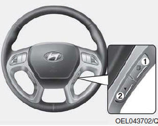 Hyundai ix35. Handhabung des LCD-Displays