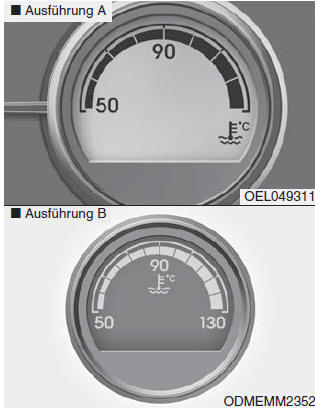 Hyundai ix35. Motortemperaturanzeige