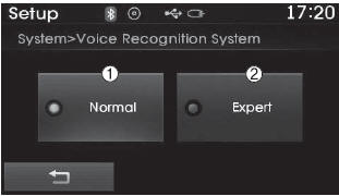 Hyundai ix35. Spracherkennungsmodus einstellen