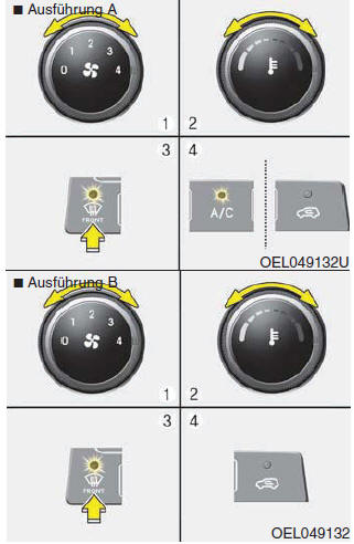 Hyundai ix35. Windschutzscheibe innen beschlagfrei halten