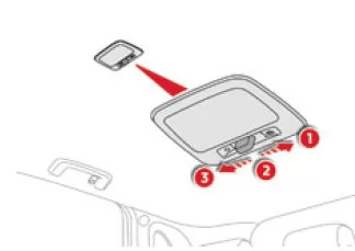 Citroen C4 Aircross. Deckenleuchte hinten
