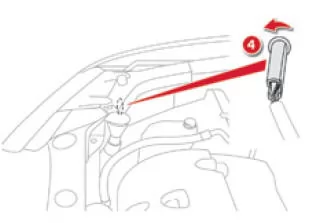 Citroen C4 Aircross. Austausch der Glühlampen des Standlichts 