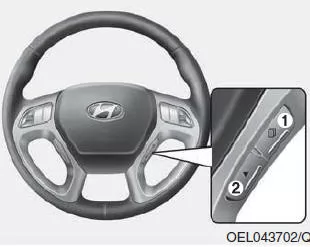 Hyundai ix35. Handhabung des LCD-Displays