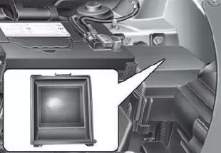 Hyundai ix35. Motorraum