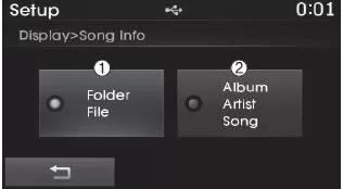 Hyundai ix35. MP3-Informationsanzeige