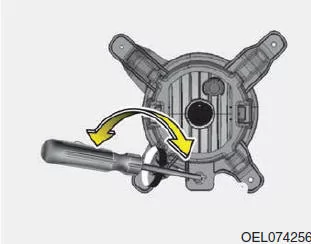 Hyundai ix35. Nebelscheinwerfer einstellen