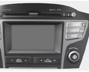 Hyundai ix35. Audio-Bedienteil
